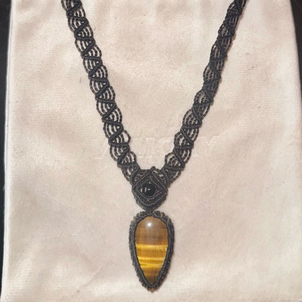 Tigers Eye Crystal Festival Pendant Necklace